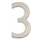 Architectural Mailboxes Brass 4 inch Floating House Number Satin Nickel 3 3582SN-3 - alternate 1